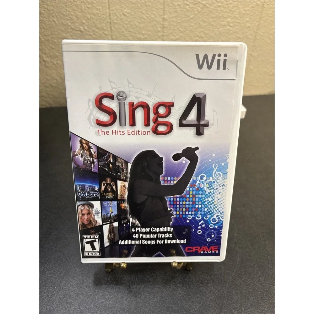 Lot of 4 Wii Games~Wii Fit~Sing 4~Agatha Christie~Carnival Games